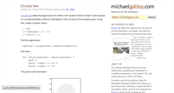 Desktop Screenshot of michaelgalloy.com